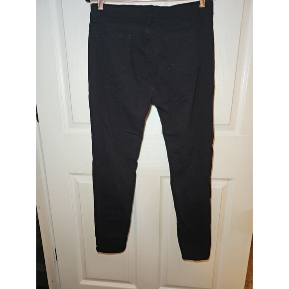 Black Skinny Jeans With Rips Size XL Punk Rocker Metal Grunge - Picture 5 of 9